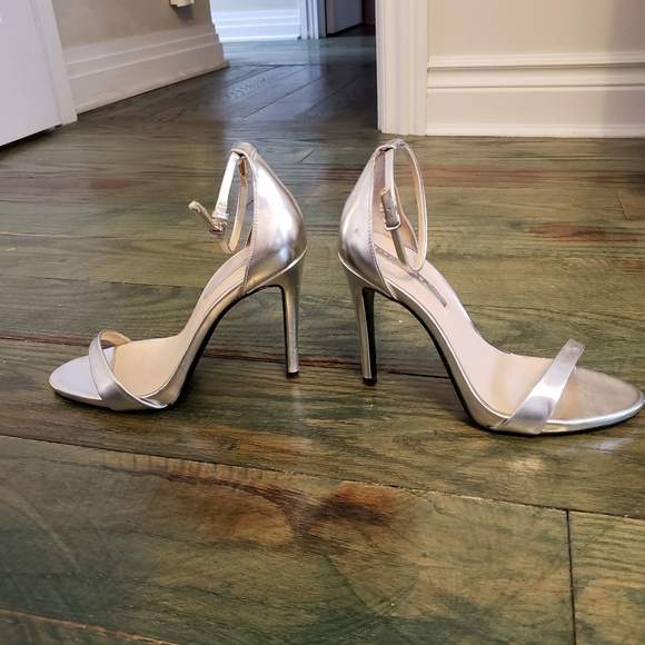 Zara Silver High Heel Sandals - Picture 3 of 6